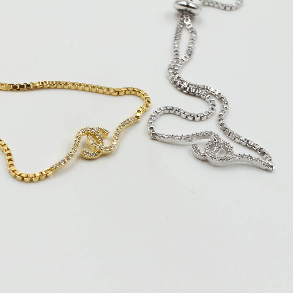 اسواره شانيل سحاب زركون اسواره chanel