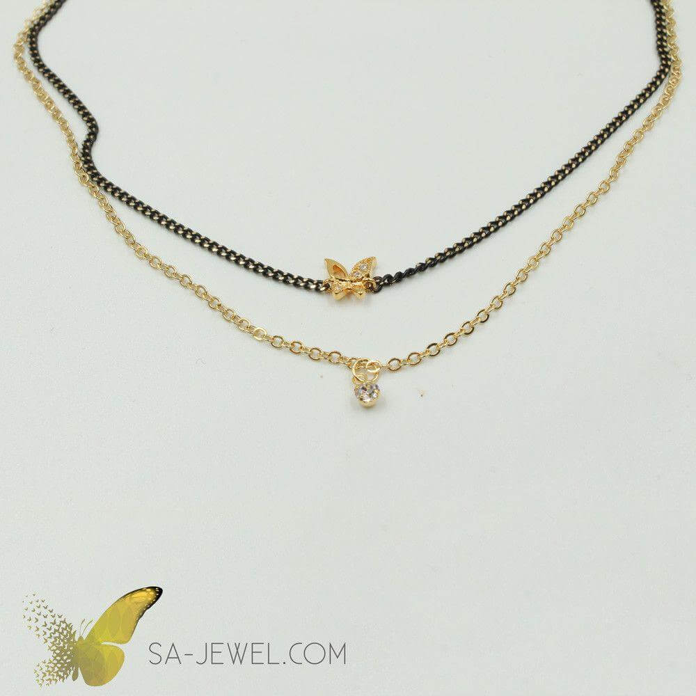 سلسال دورين تصميم فراشه سلسال متوفر 2 لون