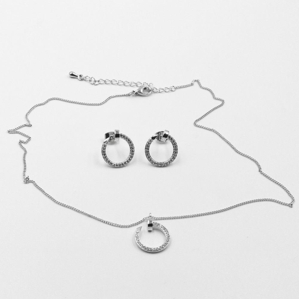 طقم كارتير مسمار ناعم زركون اطقم متوفر 2 لون