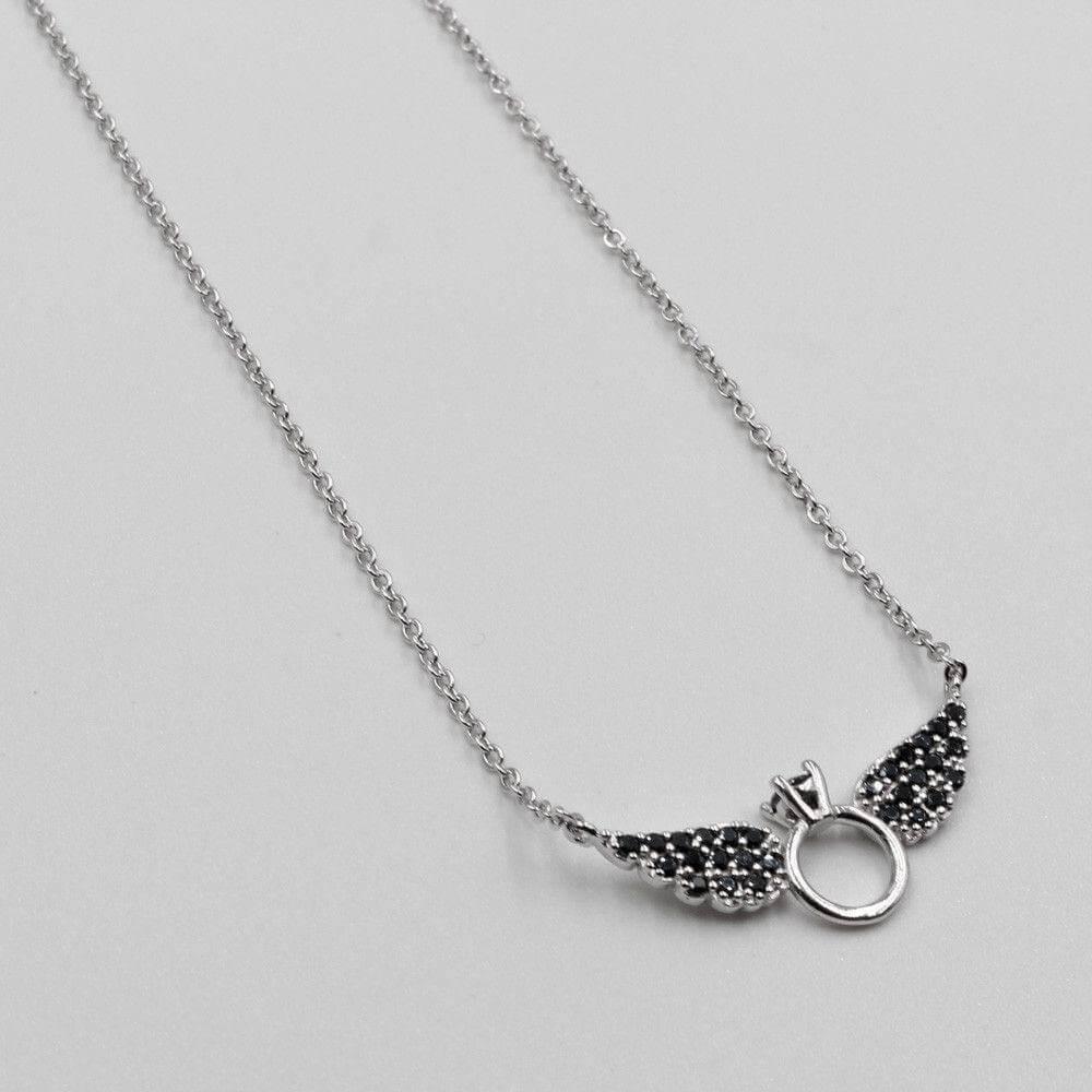 سلسال تيفاني جناح زركون صغير سلسال tiffany