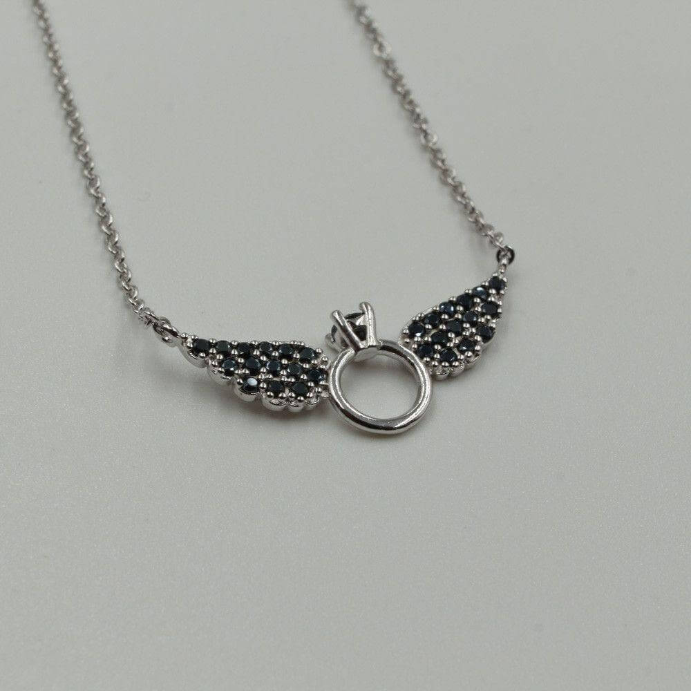 سلسال تيفاني جناح زركون صغير سلسال tiffany