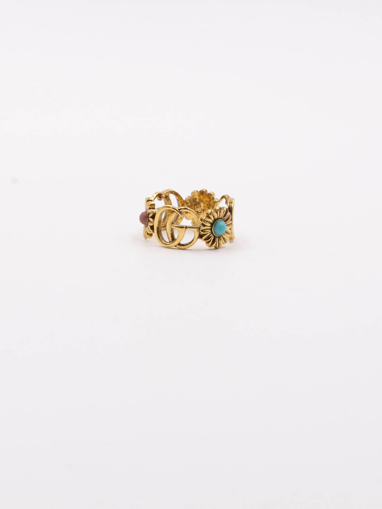 خاتم قوتشي احجار ملونة خواتم gucci