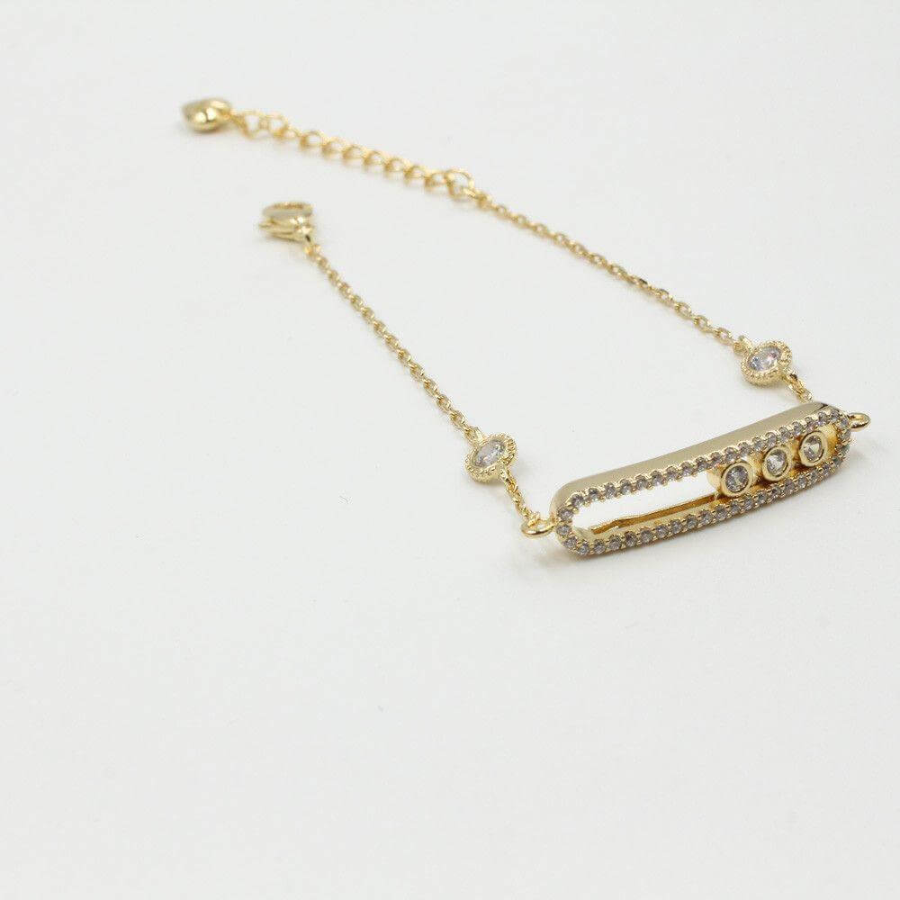 اسواره ميسيكا زركون متحرك messika ذهبي