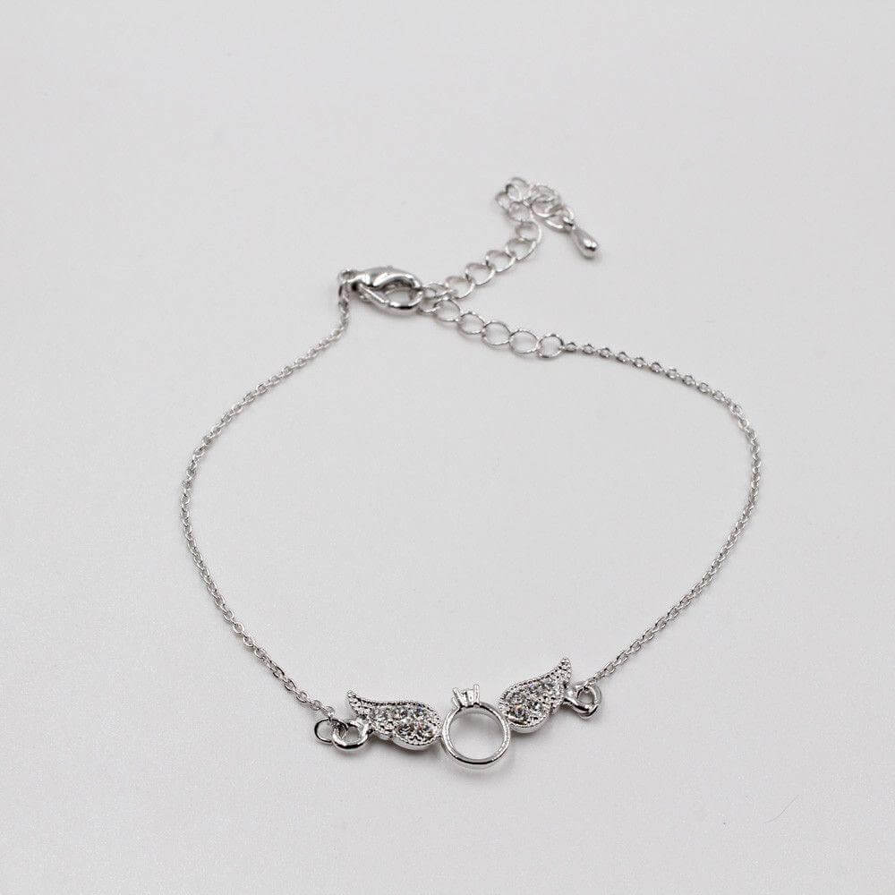 اسواره جناح كريستال صغير اسواره متوفر 2 لون فضي