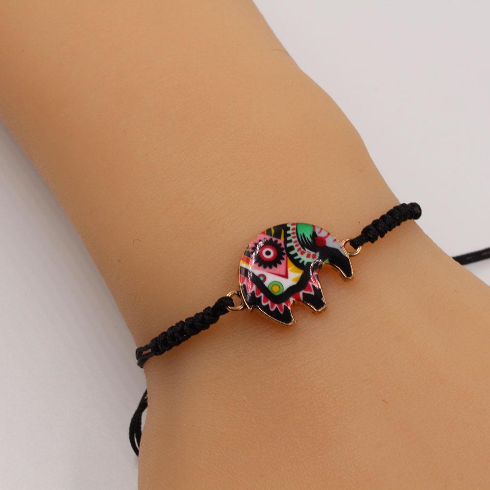 اسوارة خيط سحاب شكل فيل اسواره متوفر 7 لون اسود