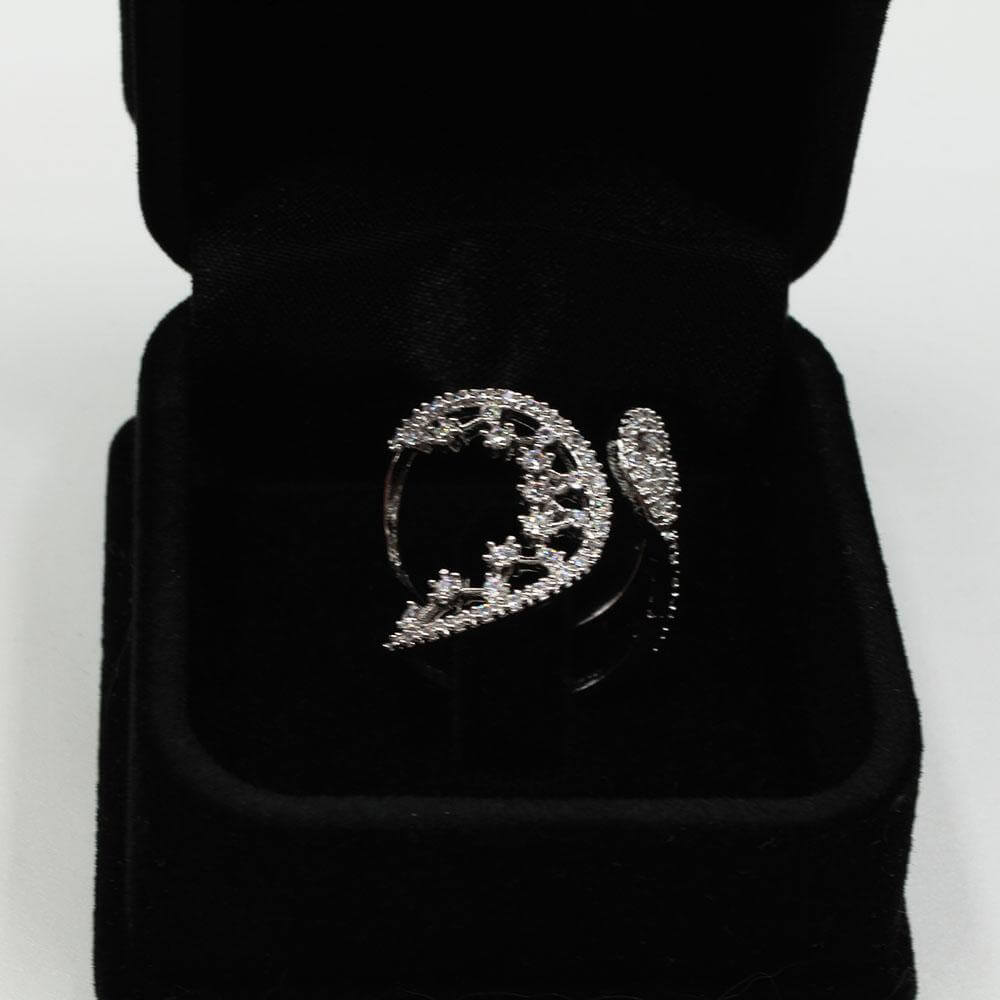 خاتم كيرف زركون تقليد الماس خواتم متوفر 2 لون