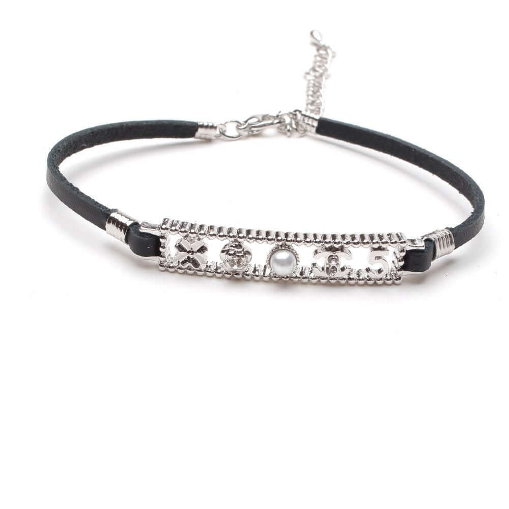 اسواره شانيل جلد اسواره chanel اسود فضي