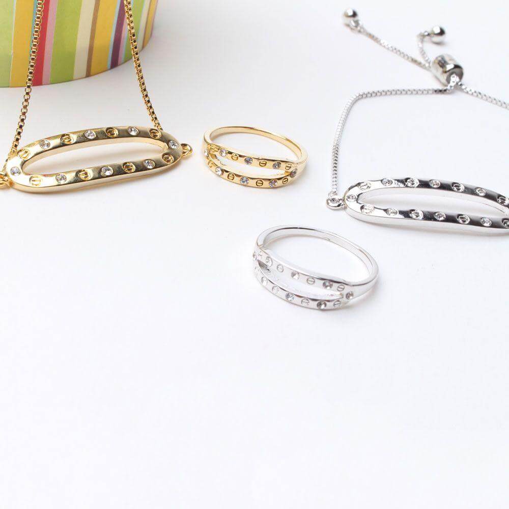 اسواره كارتير معدنيه مع خاتم اسواره متوفر 2 لون