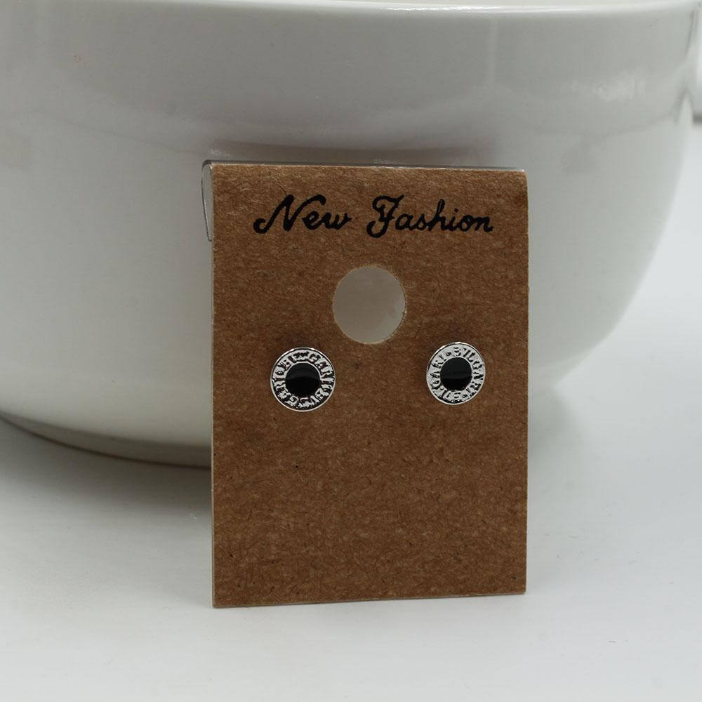 حلق بولقري مدور ناعم حلق متوفر 4 لون اسود فضي