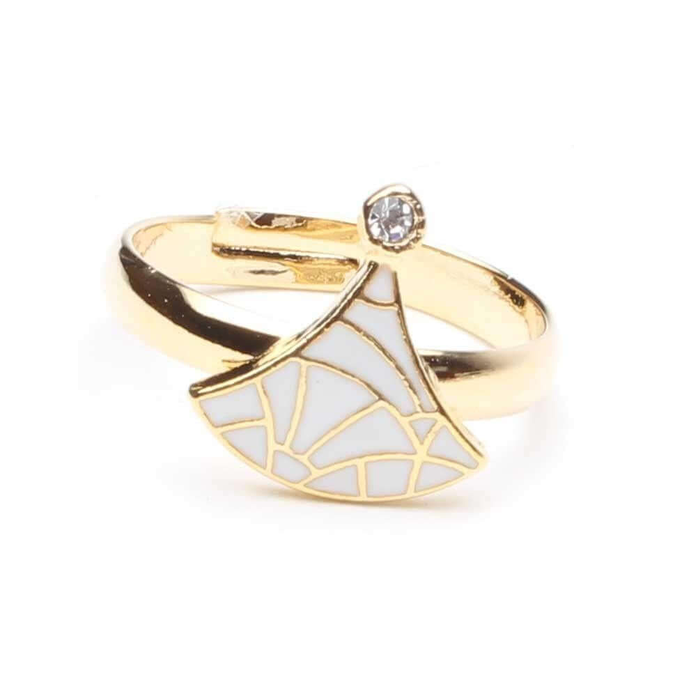 خاتم بولغاري بفص كريستال خواتم bvlgari ابيض