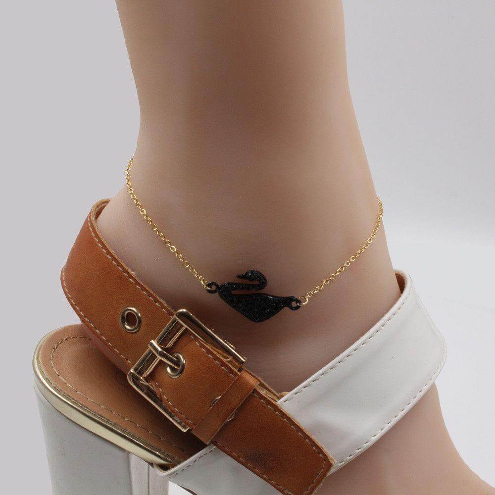 خلخال وزه سوارفسكي كريستال خلاخل متوفر 5 لون