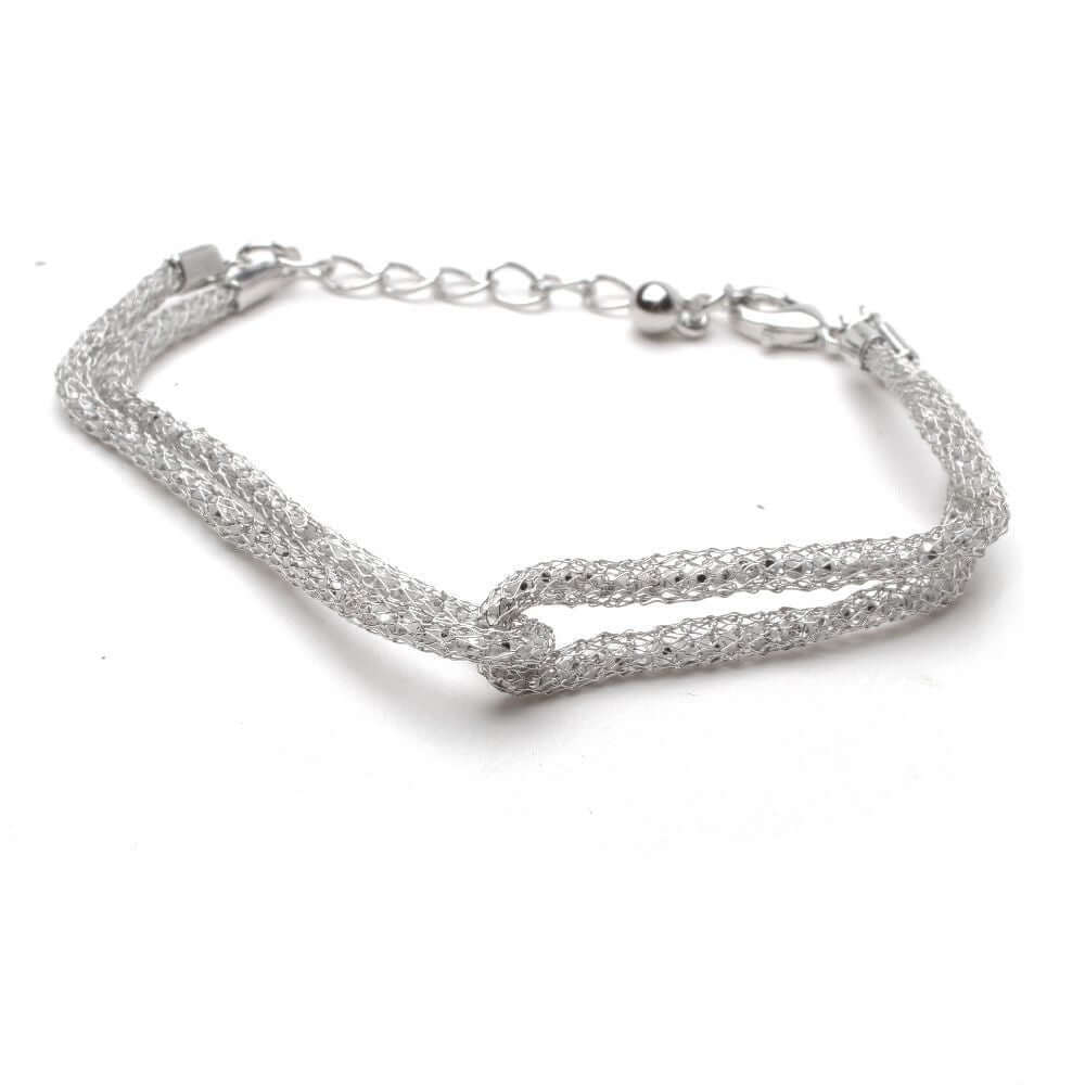 اسواره محشوه كريستال اسواره متوفر 2 لون فضي