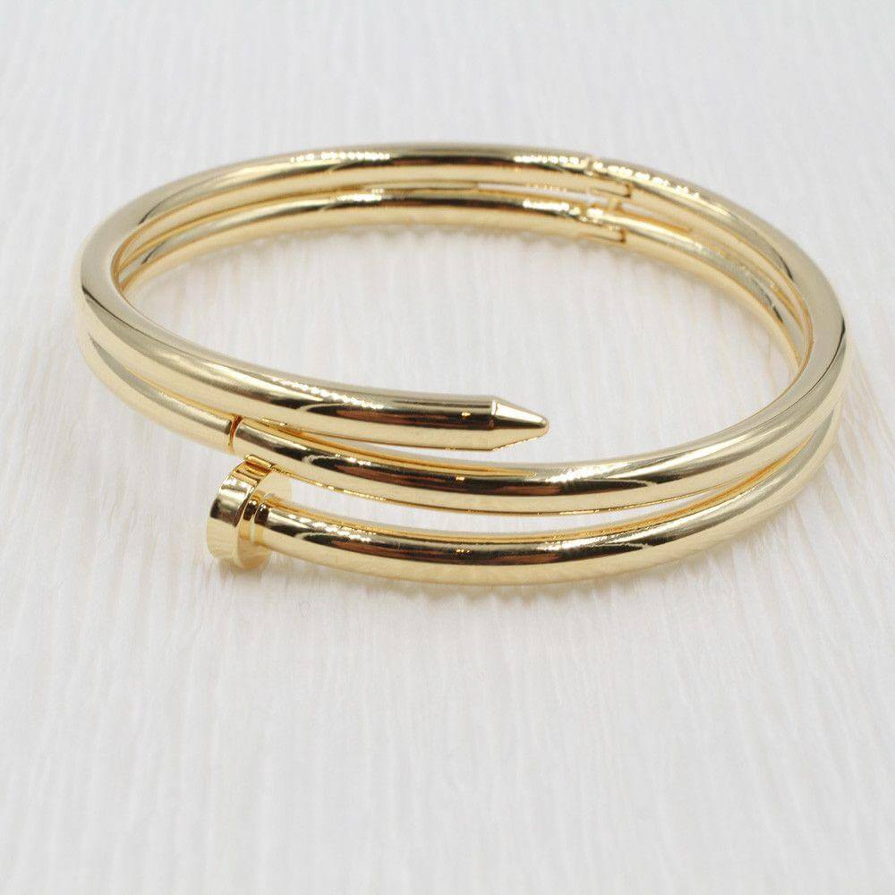 اسواره كارتير مسمار ميتالك اسواره متوفر 4 لون ذهبي