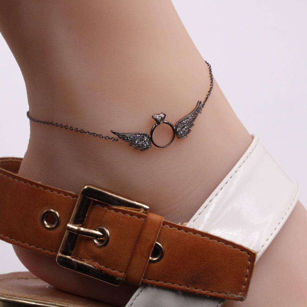 خلخال جناح تيفاني زركون خلاخل متوفر 4 لون