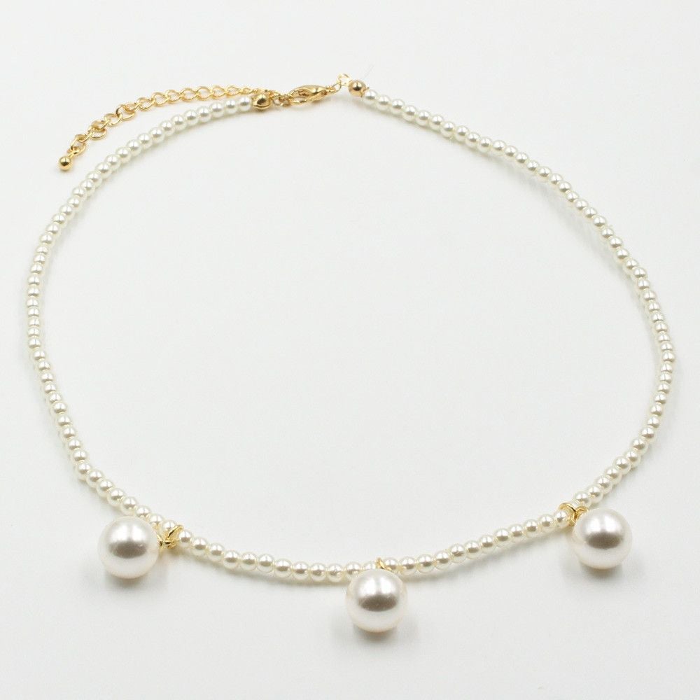 عقد لولو انيق سلسال متوفر 1 لون ذهبي