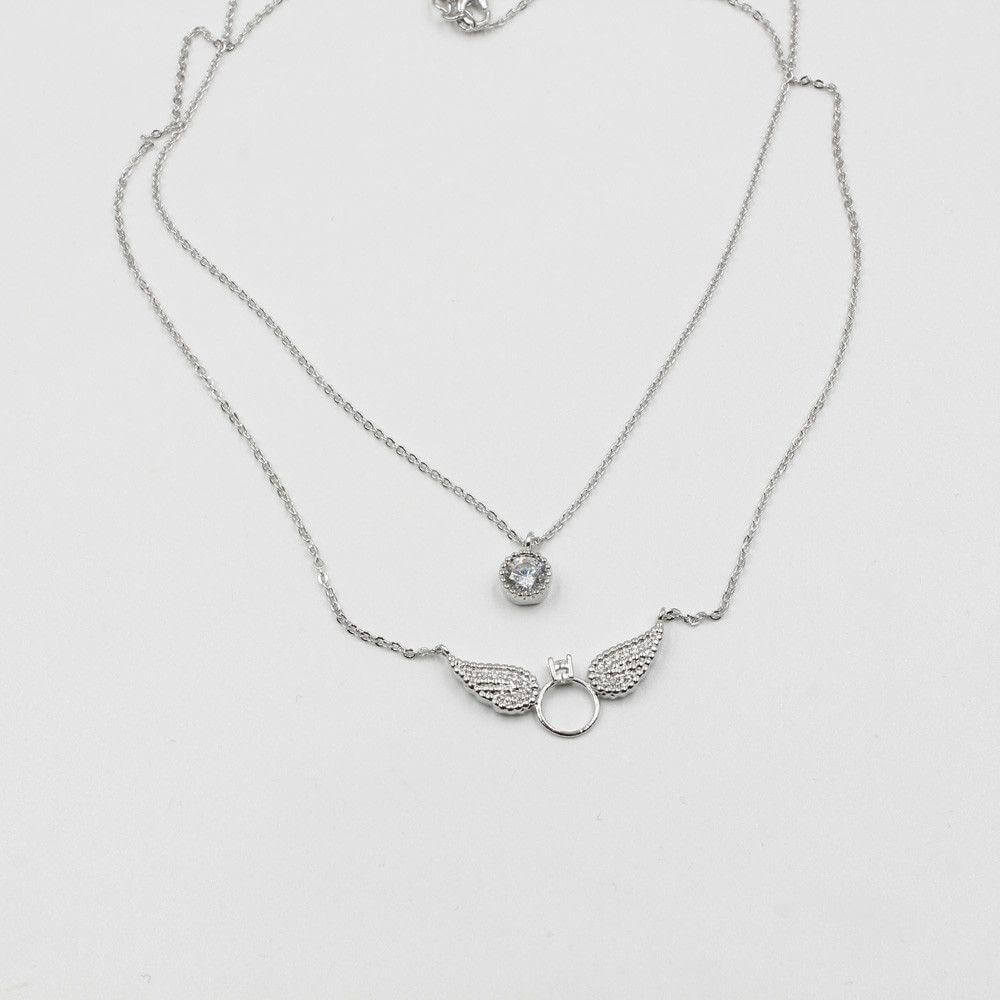 سلسال تيفاني وسلسال فص كريستال سلسال tiffany