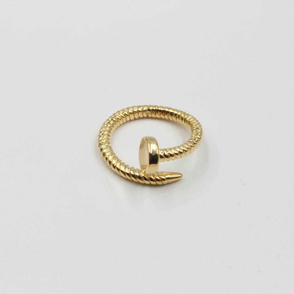 خاتم كارتير مسمار مدور خواتم CARTIER ذهبي