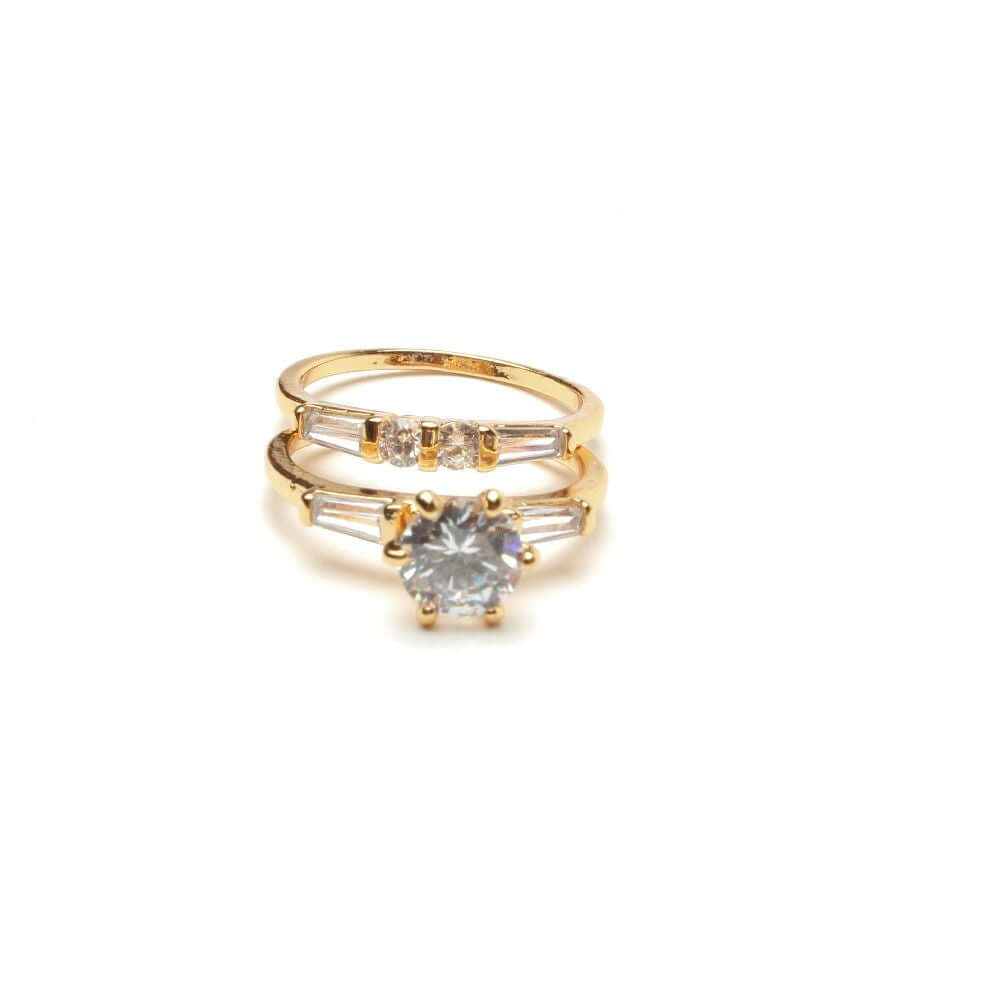 خواتم توينز زركون كيوبك خواتم متوفر 2 لون