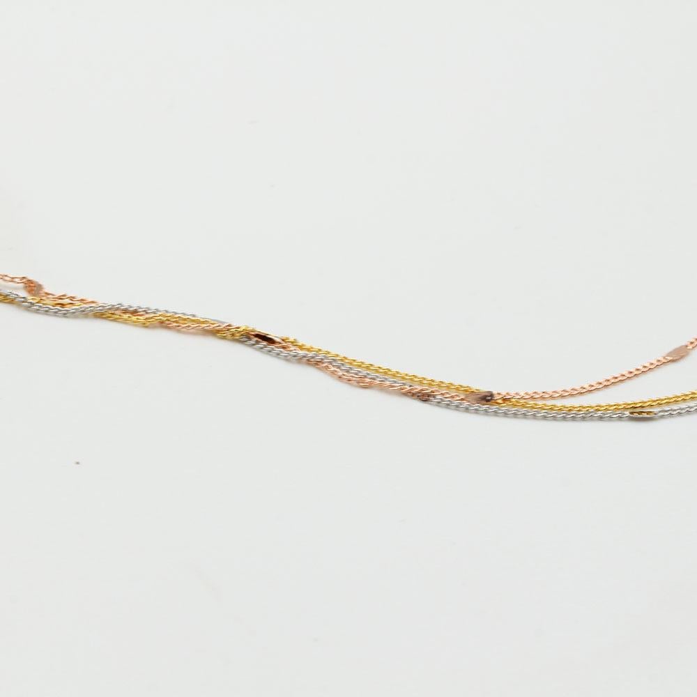 عقد طبقات ملون ناعم سلسال متوفر 6 لون