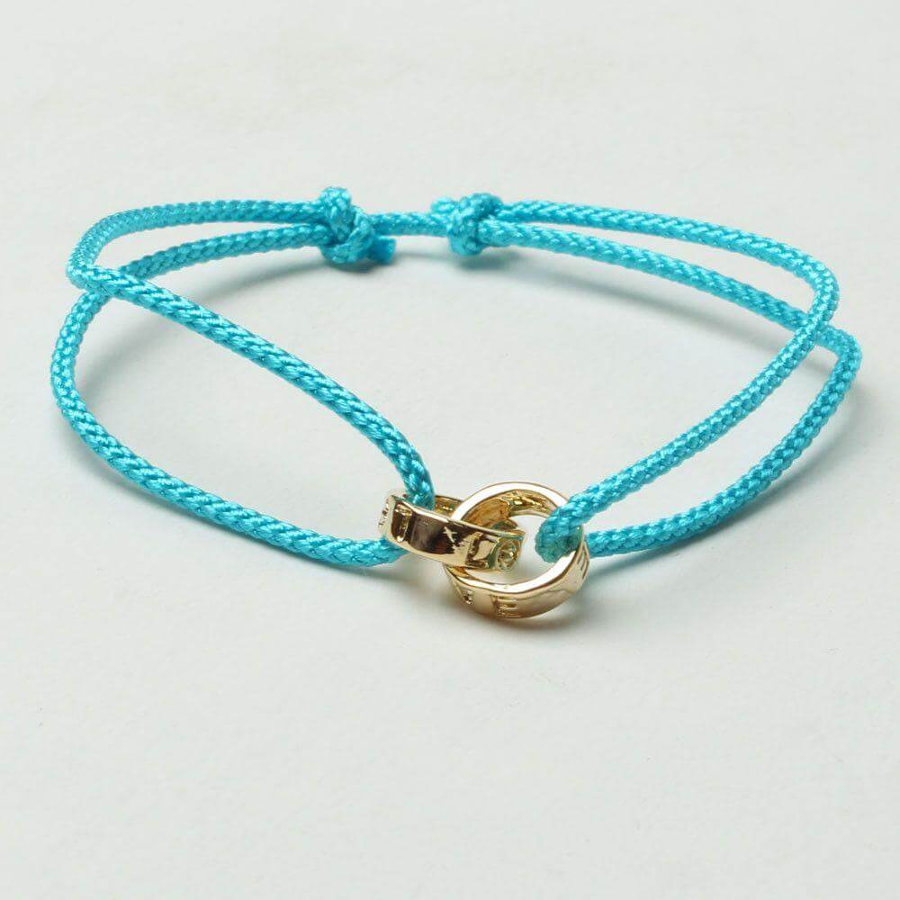 اسواره كارتير بخيط مزدوج اسواره متوفر 10 لون تركواز ذهبي