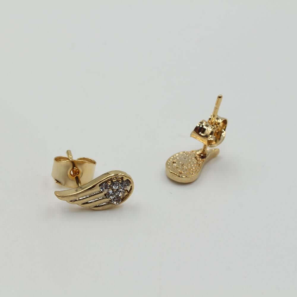 حلق كريستال جناح كوري حلق متوفر 2 لون