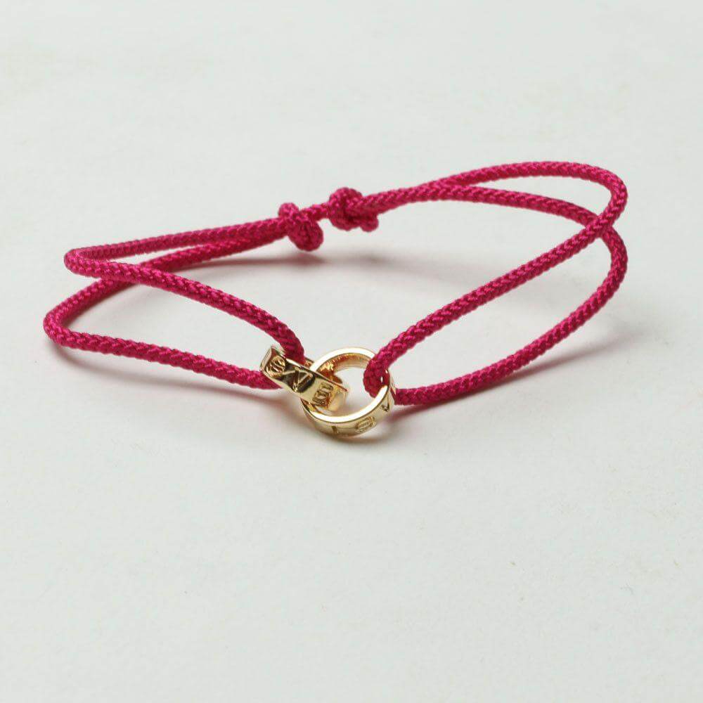 اسواره كارتير بخيط مزدوج اسواره متوفر 10 لون فوشي ذهبي