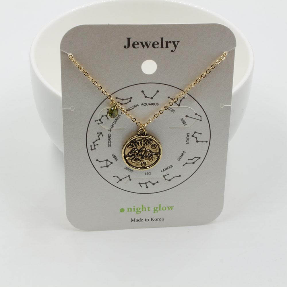 سلسال أبراج ذهبي سلسال متوفر 12 لون عذراء