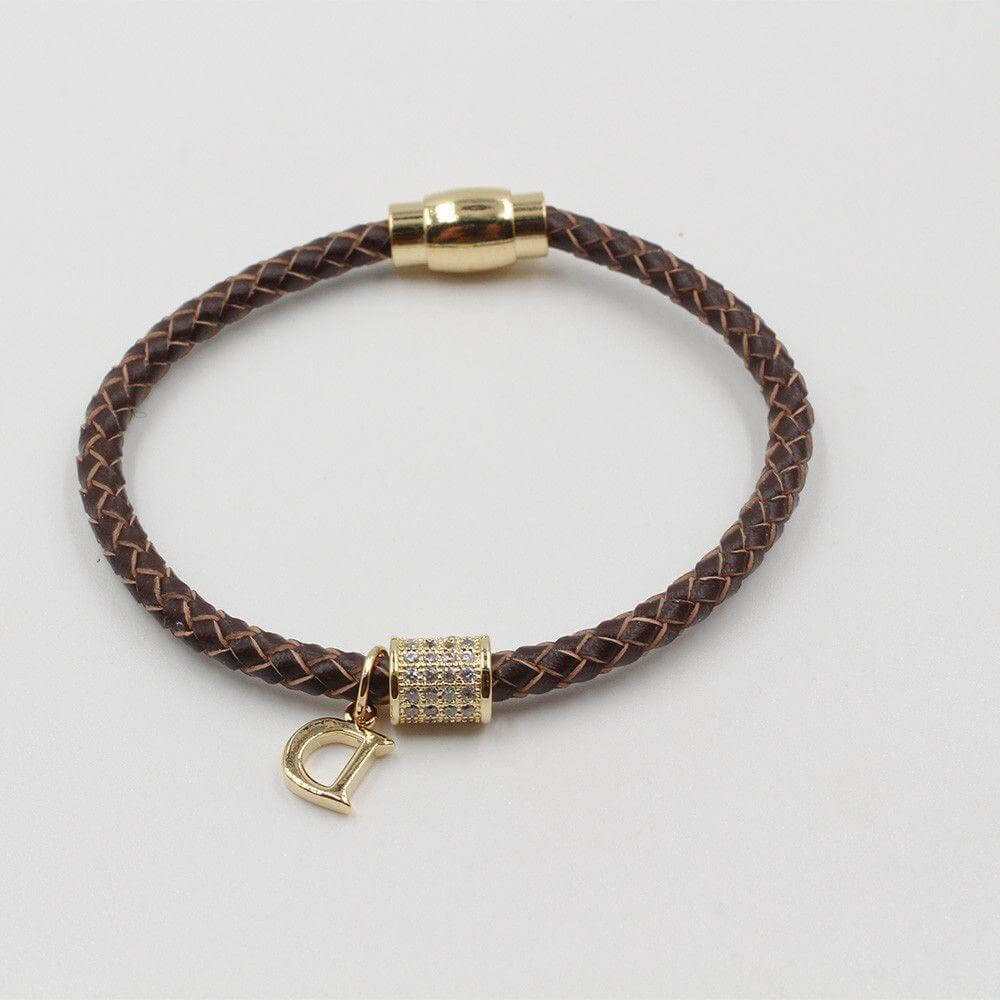 اسواره كريستيان ديور جلديه اسواره dior بني ذهبي