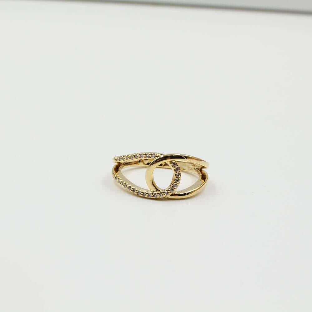 خاتم شانيل مرصع زركون خواتم chanel ذهبي 6