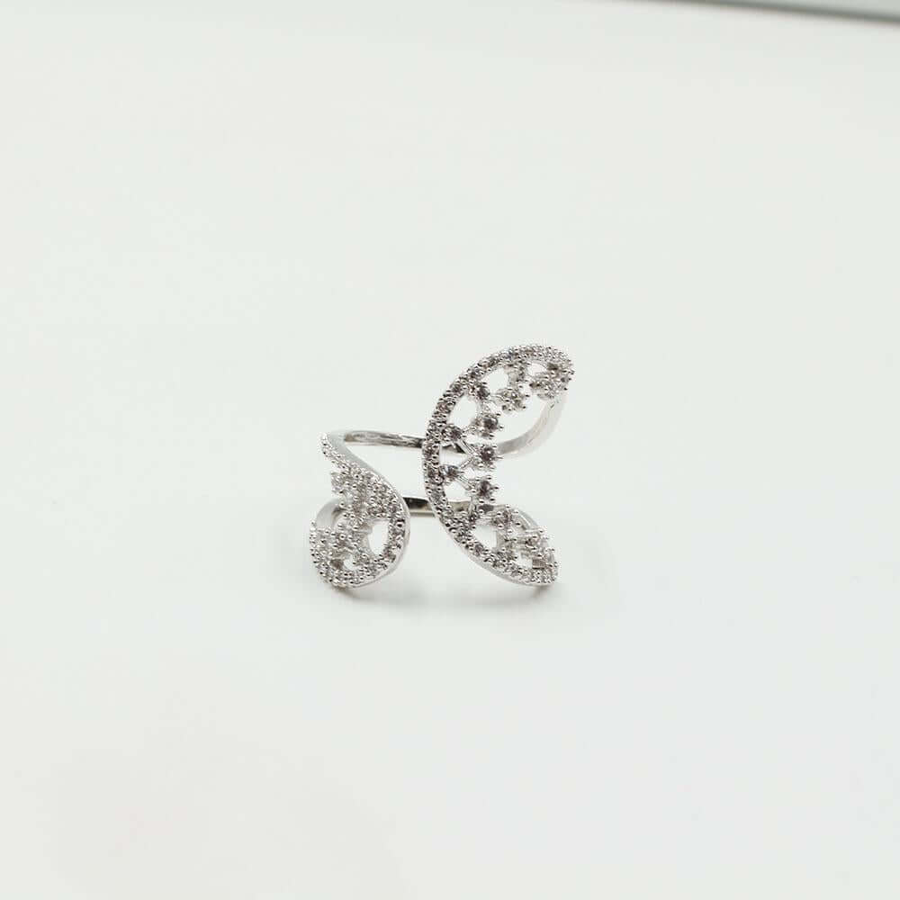 خاتم كيرف زركون تقليد الماس خواتم متوفر 2 لون