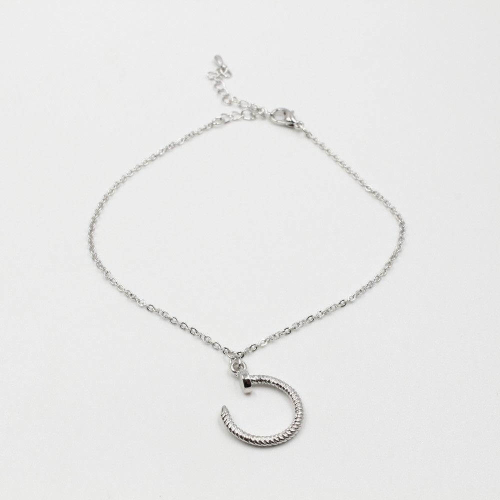 خلخال كارتير مسمار مدور خلاخل CARTIER فضي