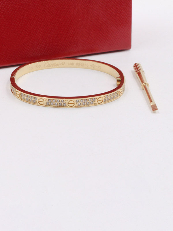 اساور كارتير زركون ميني لوقو اسواره CARTIER ذهبي