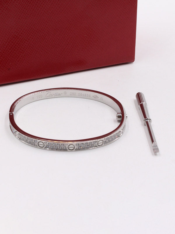 اساور كارتير زركون ميني لوقو اسواره CARTIER فضي