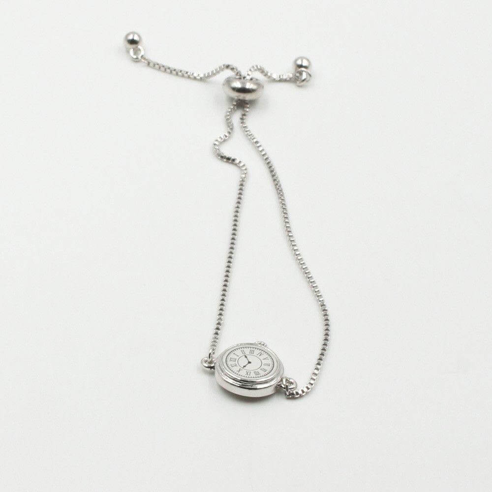 اسواره ساعه سحاب حجم صغير اسواره متوفر 2 لون فضي