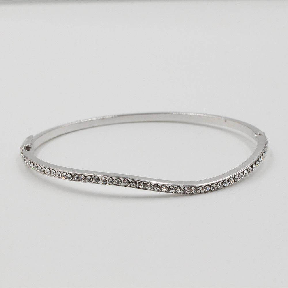 اسواره بانقل كريستال ناعمه اسواره متوفر 2 لون فضي