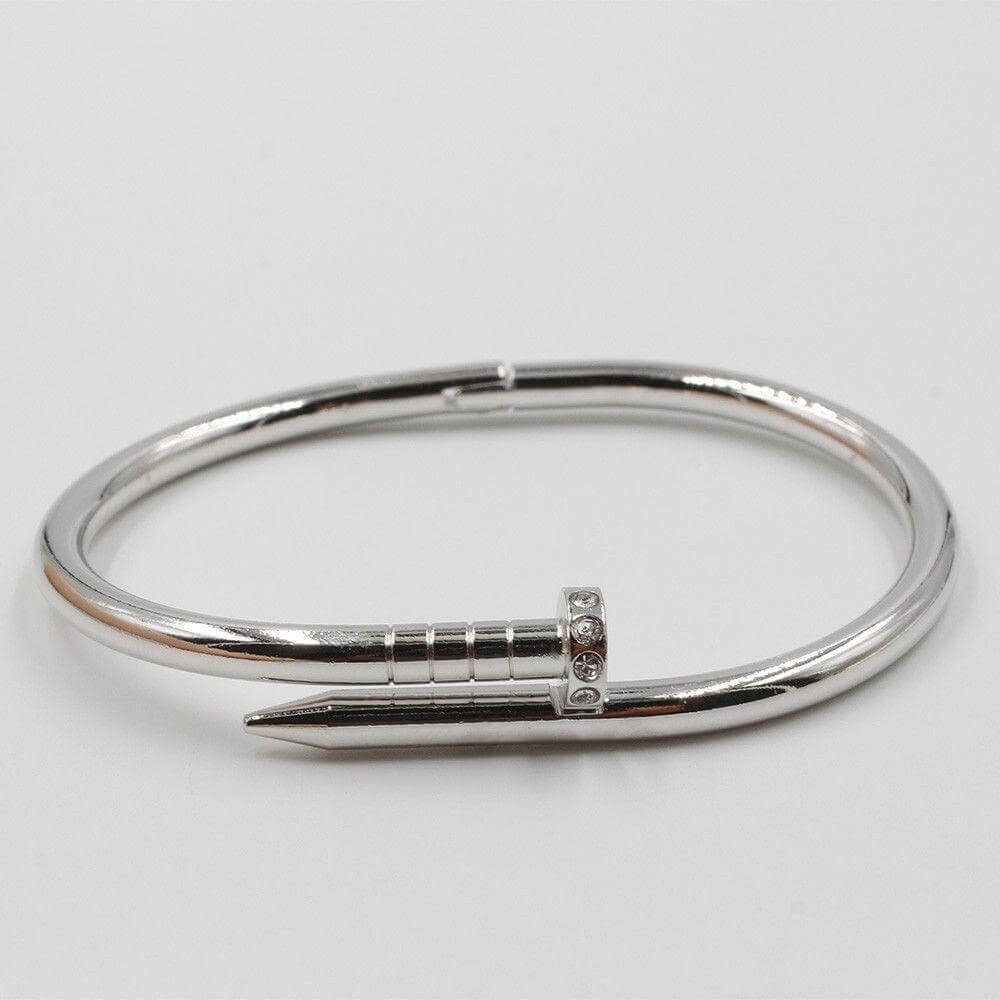 اسواره مسمار كارتير ستانلس ستيل اسواره CARTIER فضي