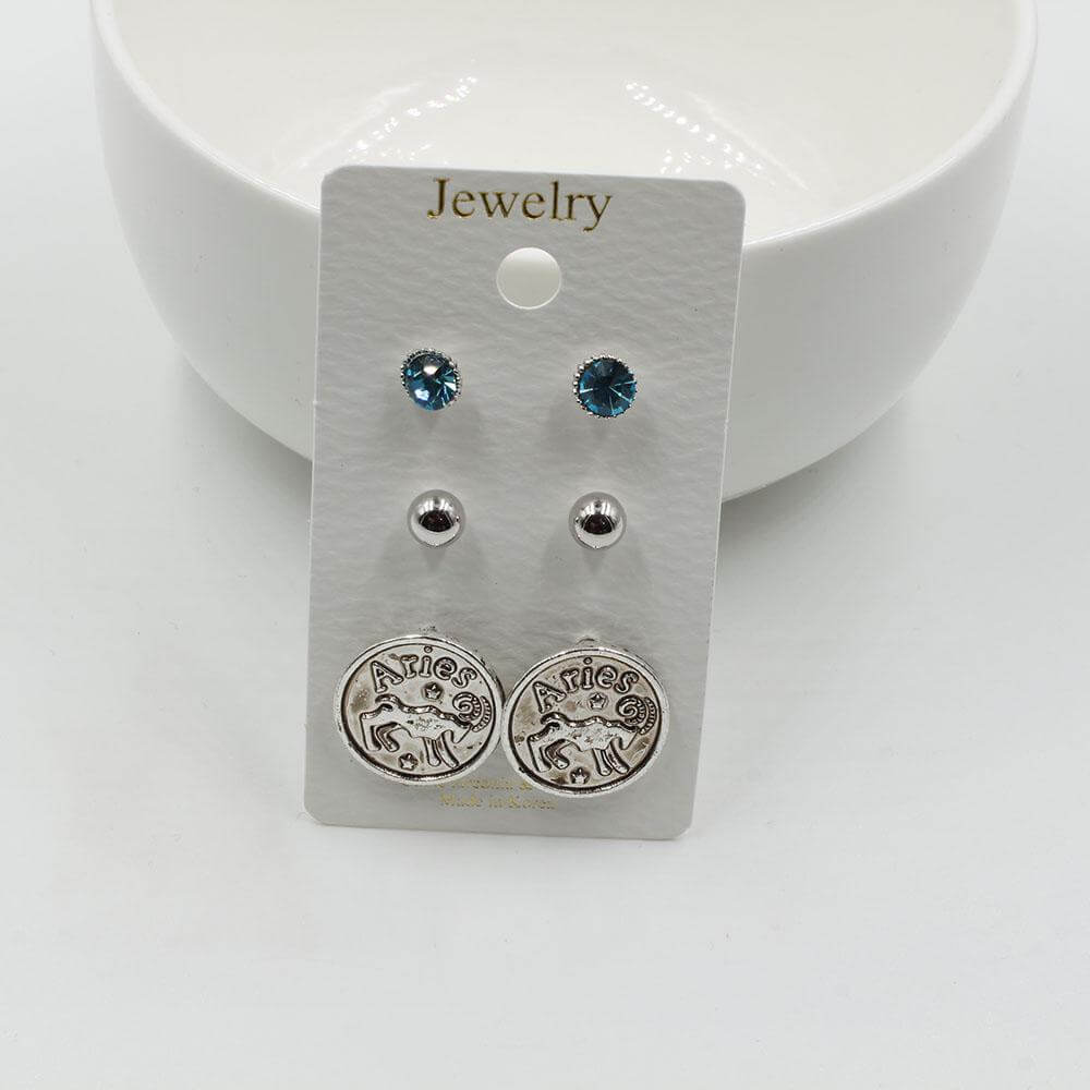 حلق أبراج فضي حلق متوفر 12 لون حمل