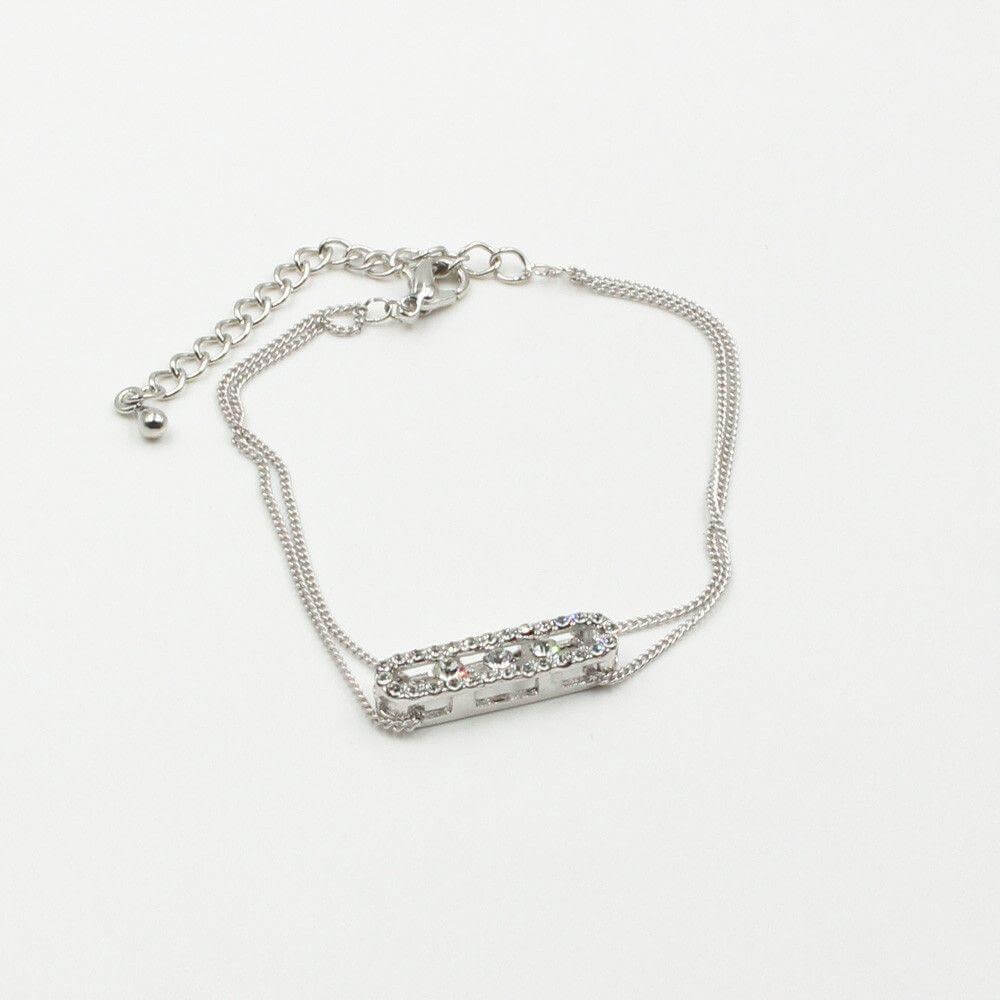 اسواره ميسيكا كريستال صغير messika فضي