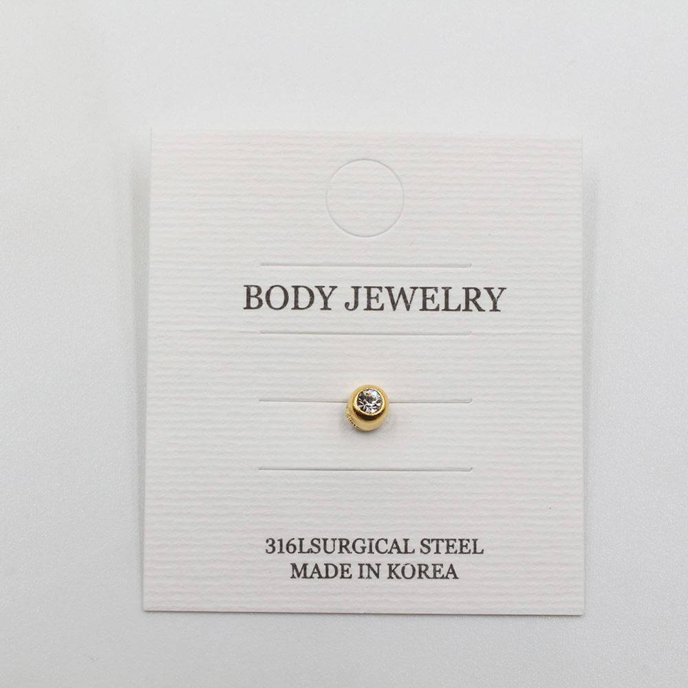 زمام مغناطيس مدور كريستال زمام متوفر 2 لون ذهبي