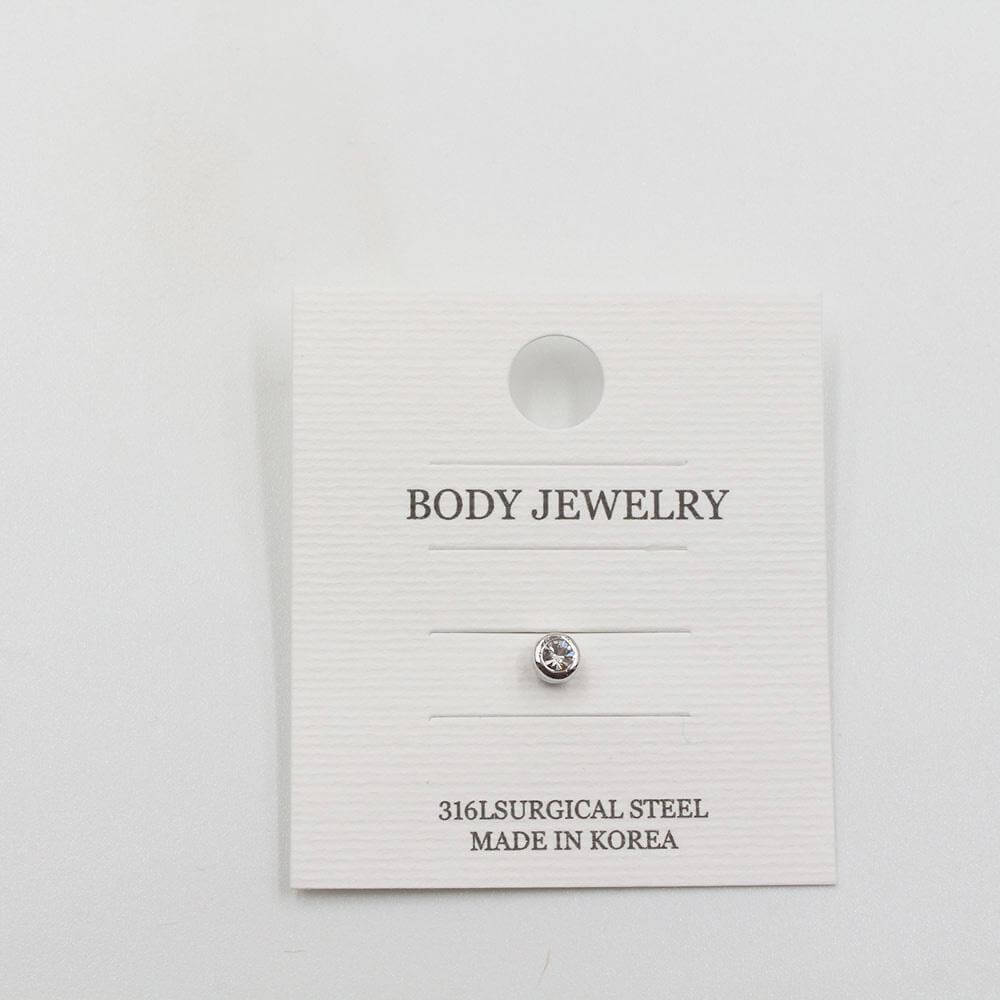 زمام مغناطيس مدور كريستال زمام متوفر 2 لون فضي