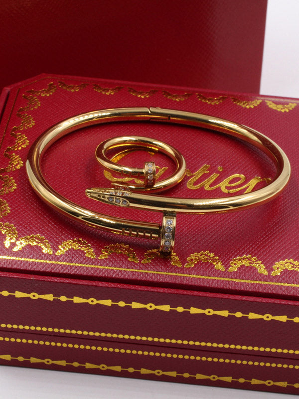 اساور كارتير المسمار زركون لوقو اسواره CARTIER ذهبي 6