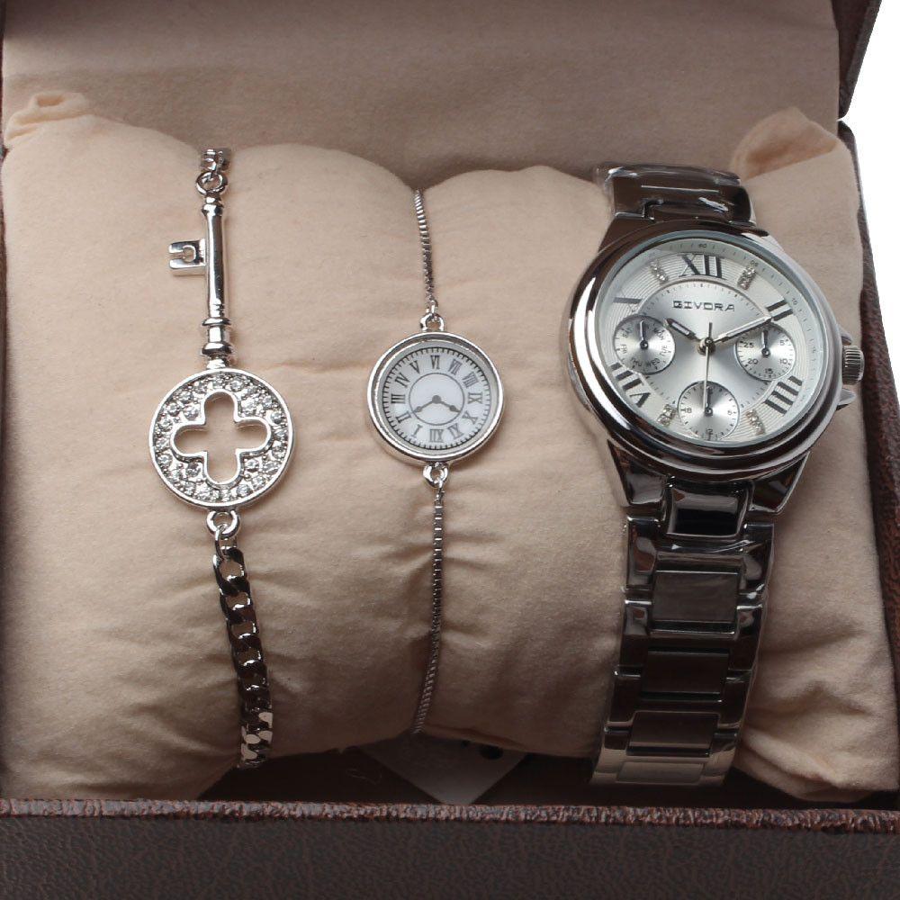 طقم ساعه قيڤورا اطقم ساعات متوفر 3 لون