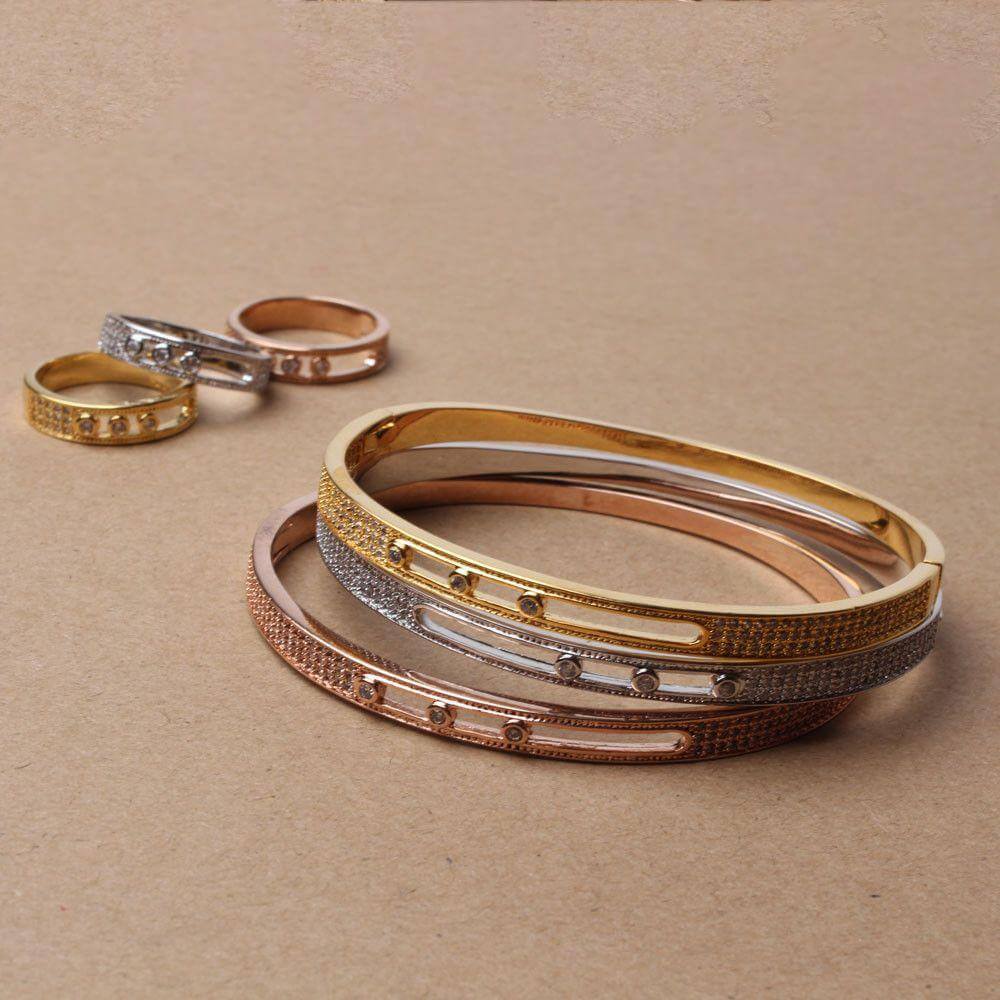 اساور وخواتمها طقم 6 قطع ميسيكا مرصعه بالزركون messika