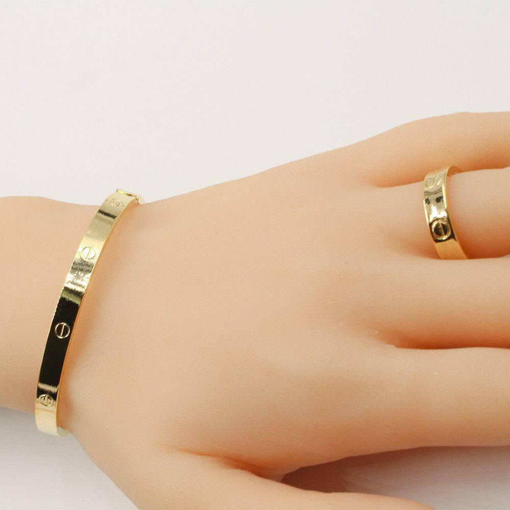 اسواره كارتير مع خاتم دائريه الشكل اسواره متوفر 3 لون