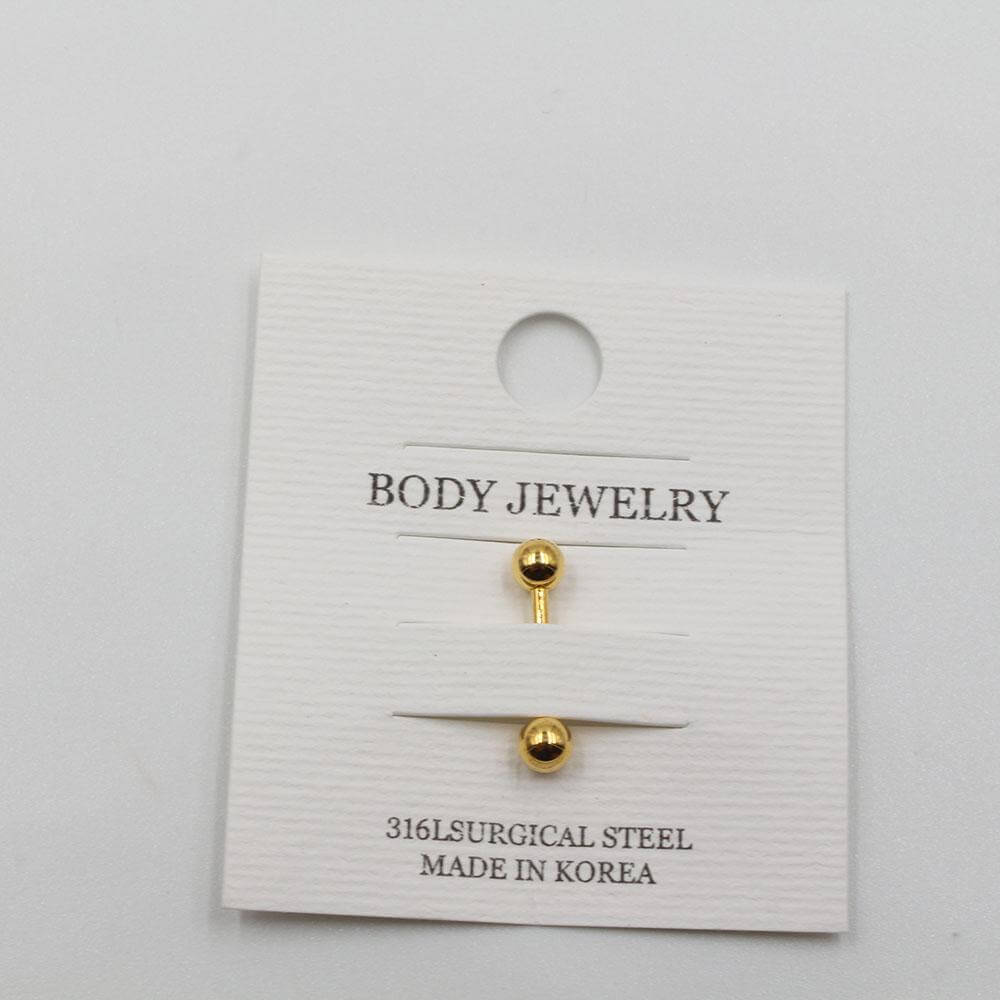 بيرسنق بولز ديزاين صغير بيرسنق متوفر 2 لون ذهبي