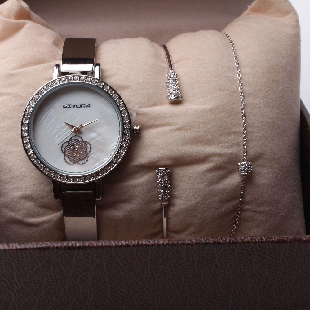 طقم ساعه قيڤورا اطقم ساعات متوفر 2 لون