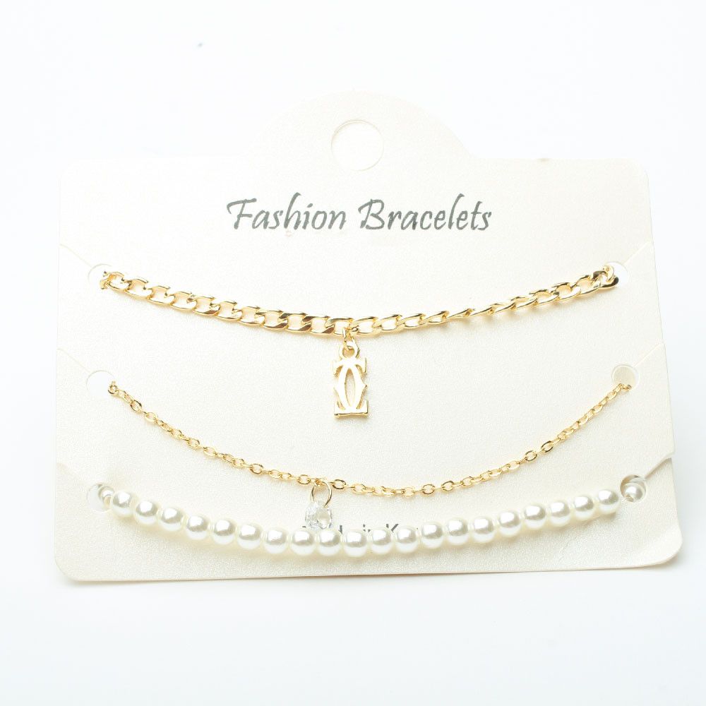 مجموعه اساور ثلاث قطع اسواره متوفر 2 لون