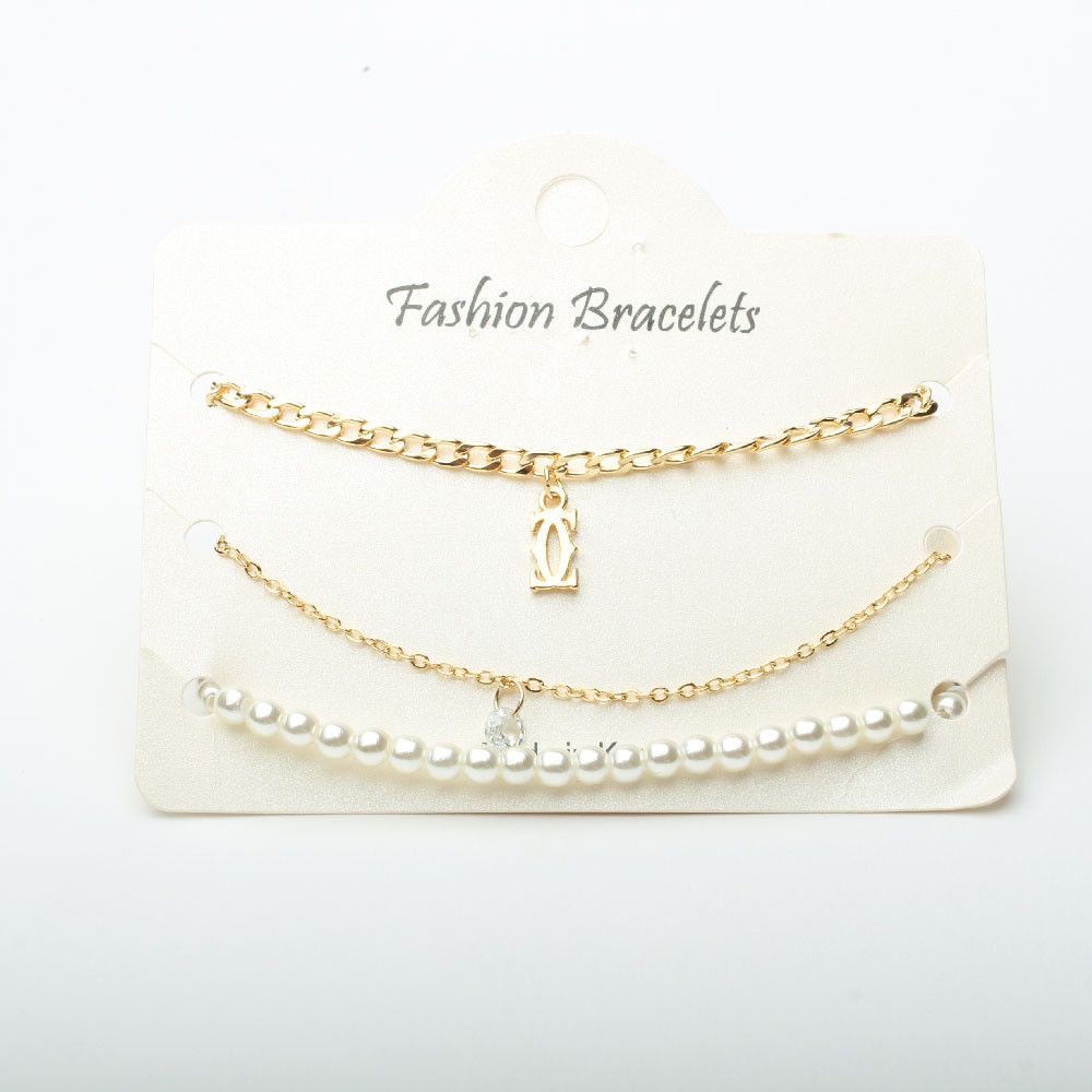 مجموعه اساور ثلاث قطع اسواره متوفر 2 لون