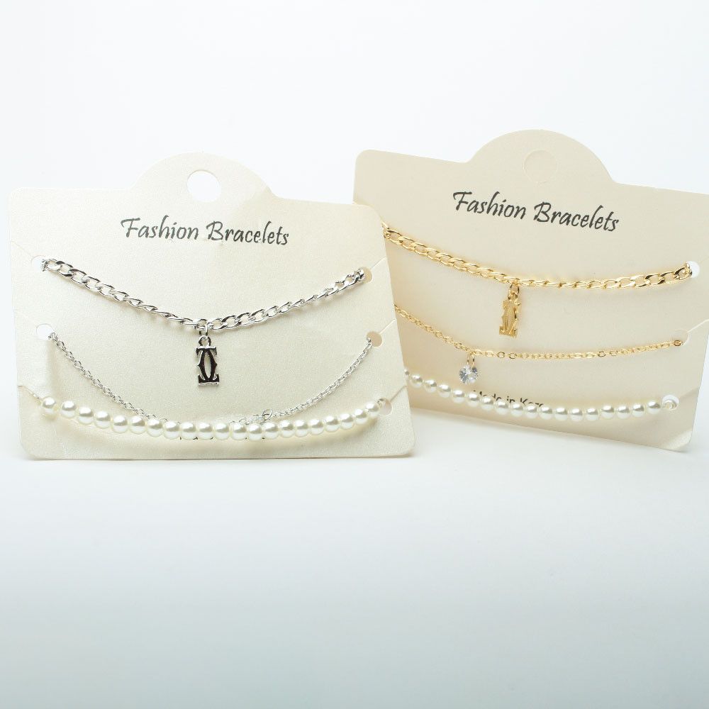 مجموعه اساور ثلاث قطع اسواره متوفر 2 لون