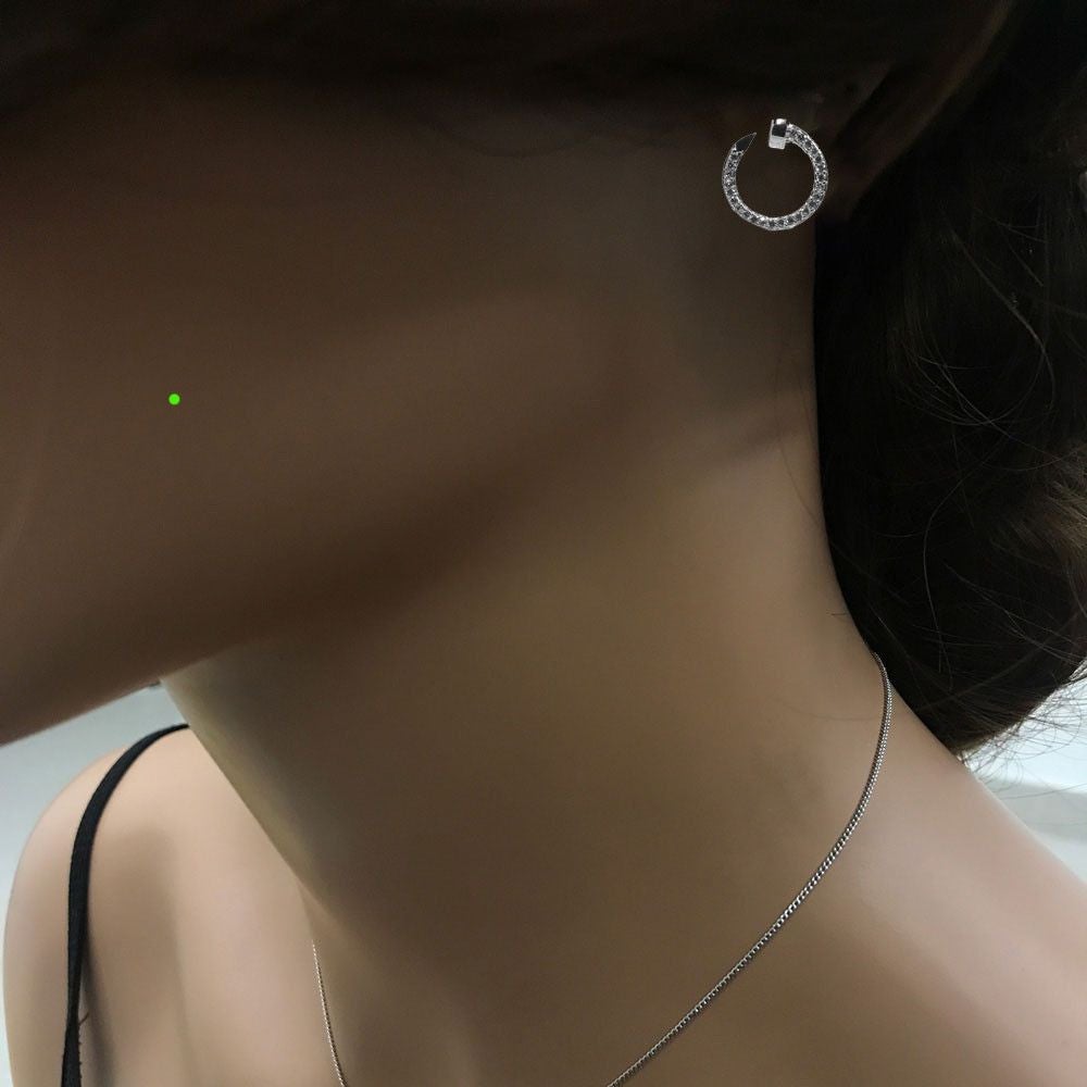 طقم كارتير مسمار ناعم زركون اطقم متوفر 2 لون